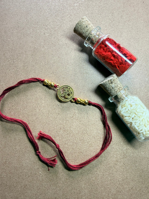 Om Disc Charm Rakhi image 2