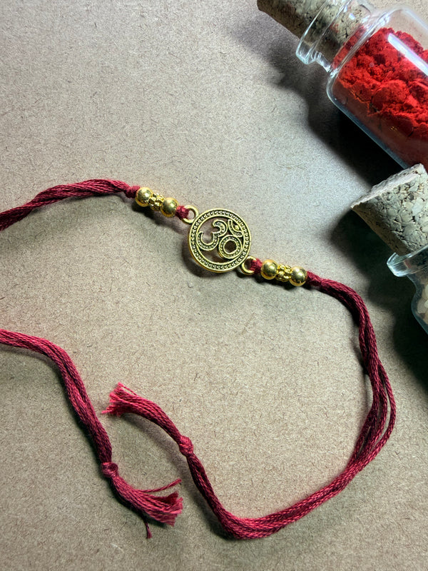 Om Disc Charm Rakhi image 3