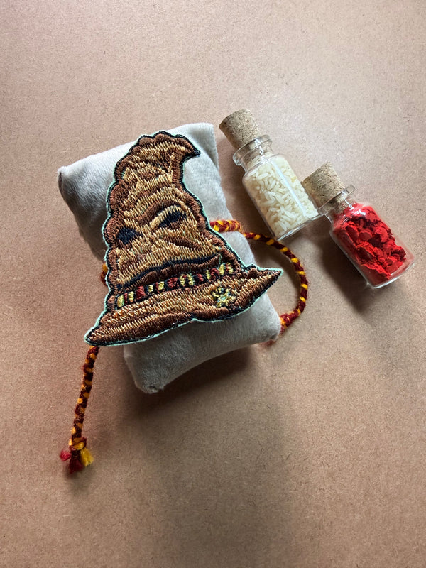 Sorting Hat Embroidered Rakhi image 1