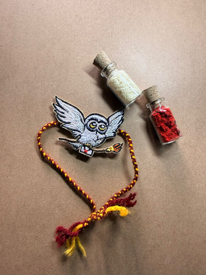 Hedwig Embroidered Rakhi image 2