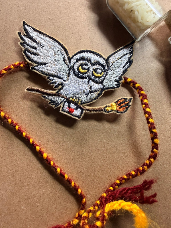 Hedwig Embroidered Rakhi image 3