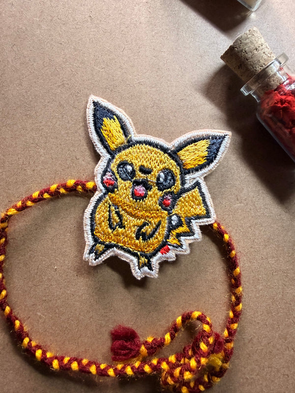 Pikachu Embroidered Rakhi image 3