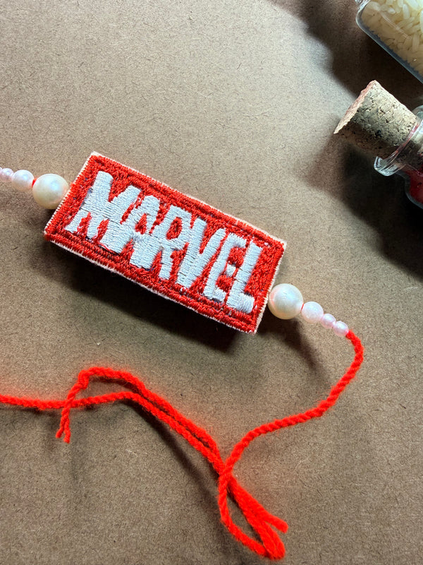 Marvel Logo Embroidered Rakhi image 3