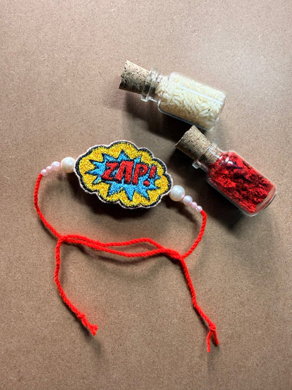 ZAP Comic Embroidered Rakhi image 2