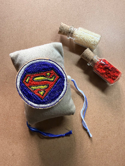 Superman Logo Embroidered Rakhi image 1