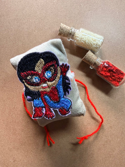 Captain Marvel Embroidered Rakhi image 1