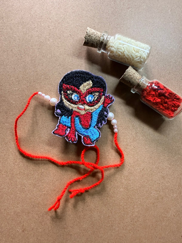 Captain Marvel Embroidered Rakhi image 2