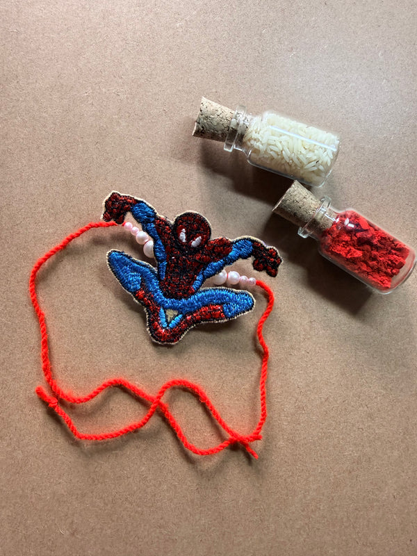 Spider-Man Figure Embroidered Rakhi image 2