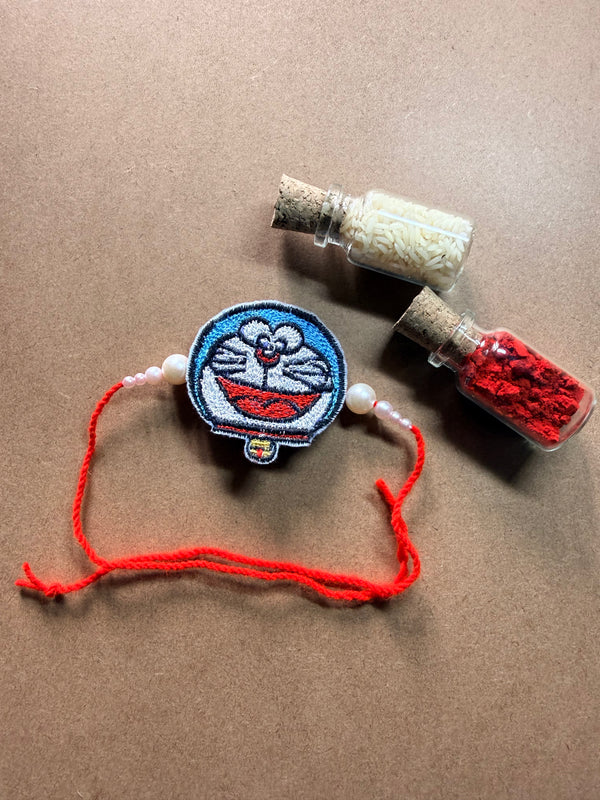 Doraemon Embroidered Rakhi image 2