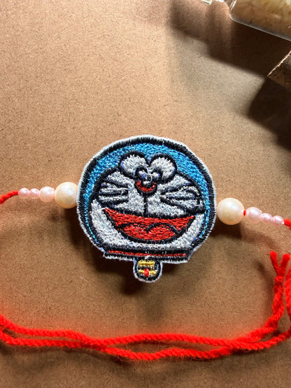 Doraemon Embroidered Rakhi image 3