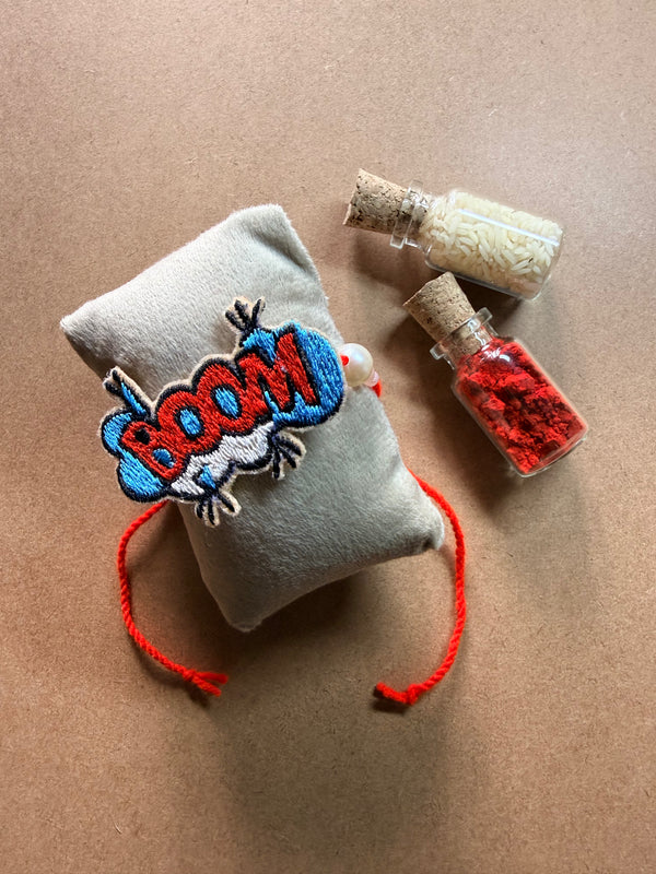 BOOM Comic Embroidered Rakhi image 1