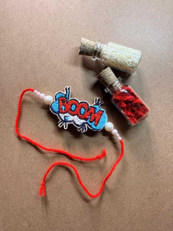 BOOM Comic Embroidered Rakhi image 2