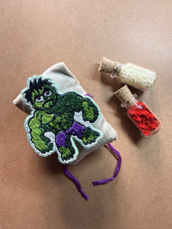 Hulk Embroidered Rakhi image 2