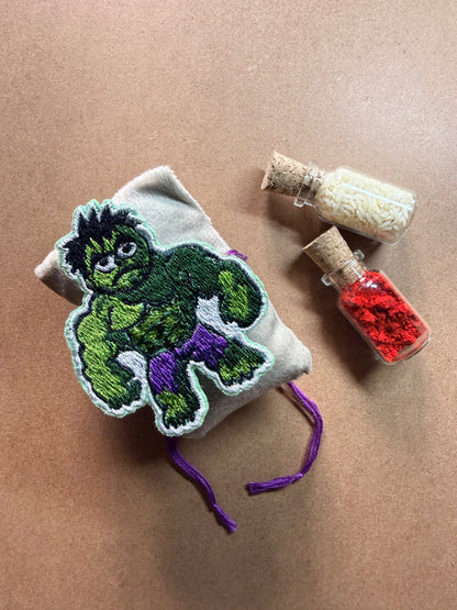Hulk Embroidered Rakhi image 2
