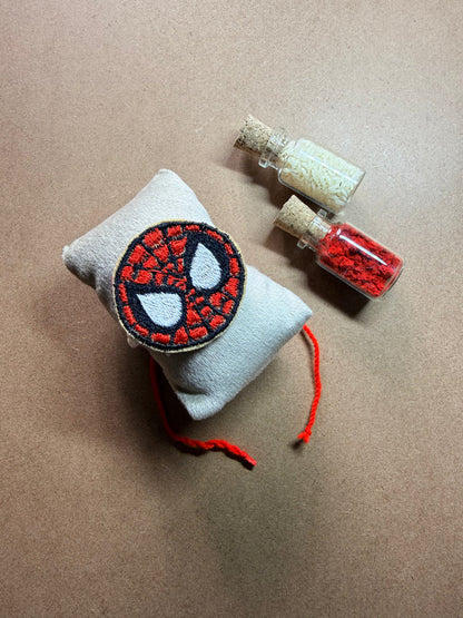 Spider-Man Mask Embroidered Rakhi image 1