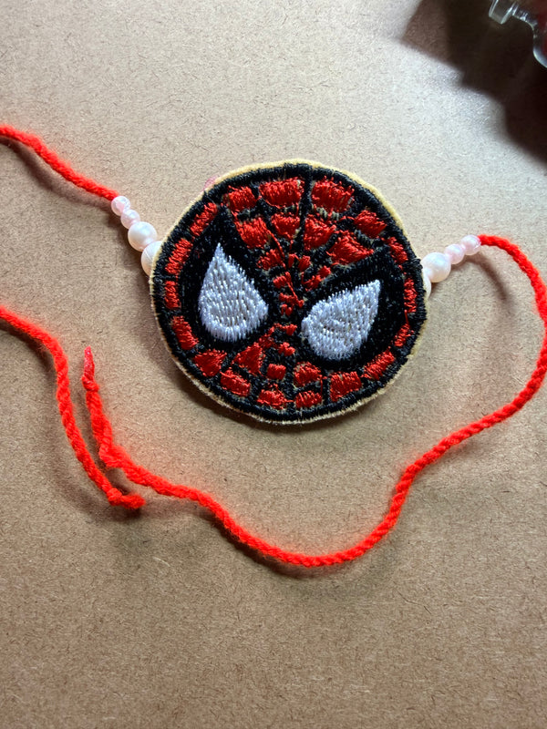Spider-Man Mask Embroidered Rakhi image 3