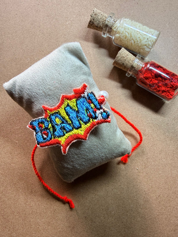 BAM Comic Embroidered Rakhi image 1