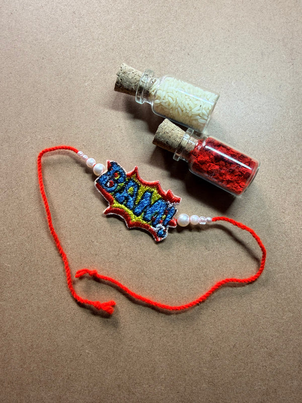 BAM Comic Embroidered Rakhi image 2