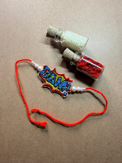 BAM Comic Embroidered Rakhi image 2