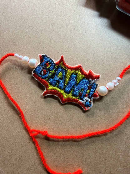 BAM Comic Embroidered Rakhi image 3