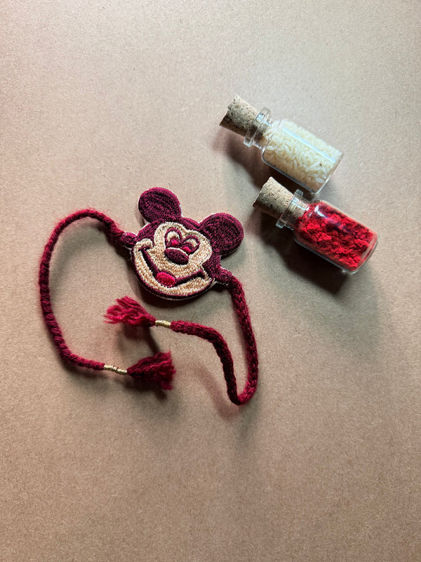 Mickey Mouse Embroidered Rakhi image 2