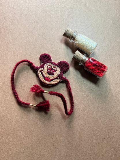 Mickey Mouse Embroidered Rakhi image 2