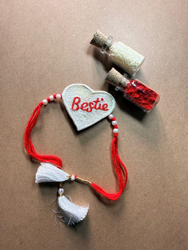 Bestie Heart Rakhi image 1