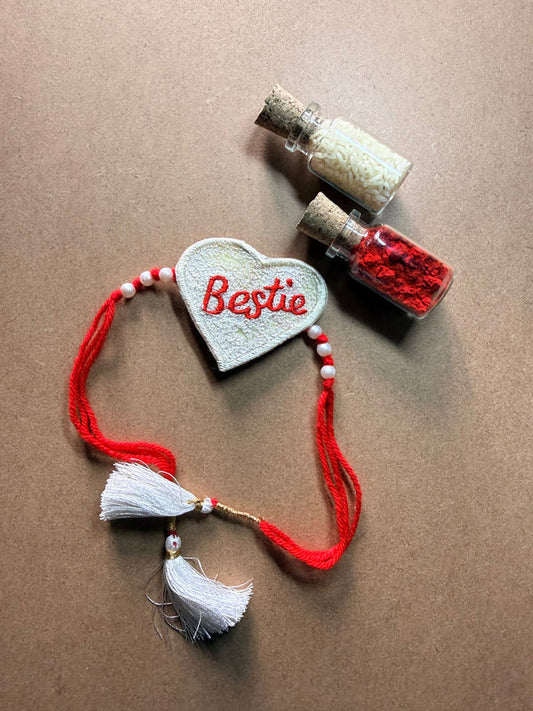 Bestie Heart Rakhi image 1