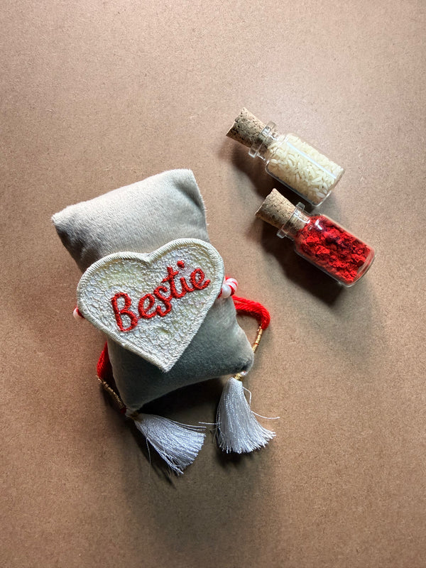 Bestie Heart Rakhi image 3
