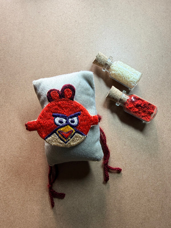 Angry Bird Embroidered Rakhi image 3
