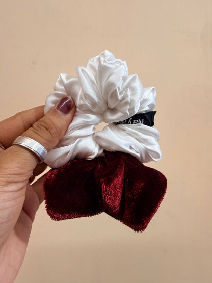 Velvet Bow Scrunchie - image 2
