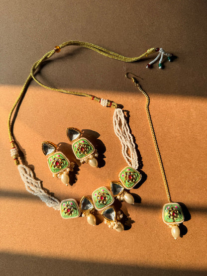 Meher Mint Kundan Set - image 2