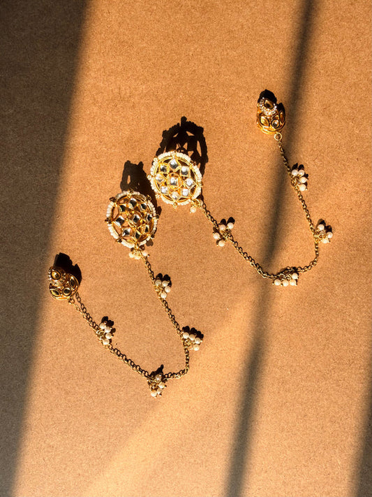 Sheesh Mahal Earrings - image 1