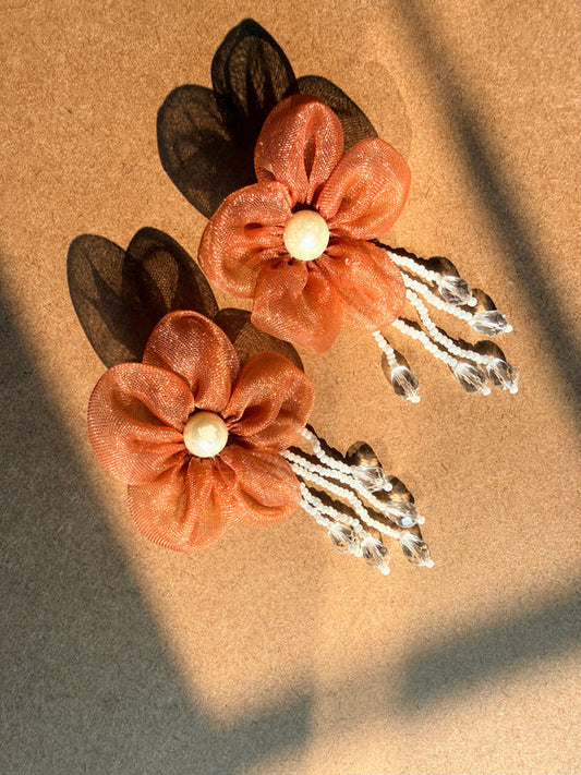 Peach Blossom Earrings - image 1
