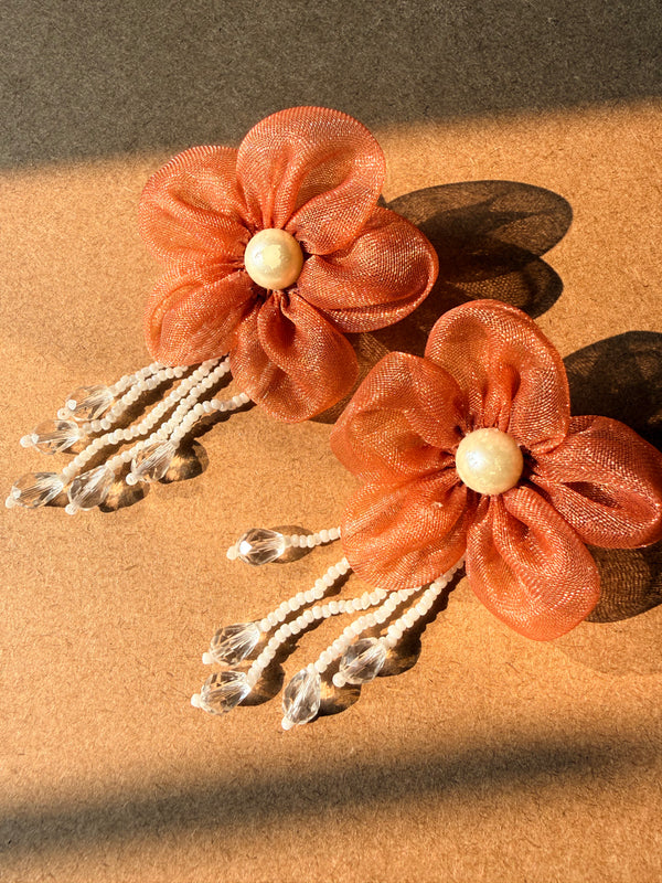 Peach Blossom Earrings - image 3