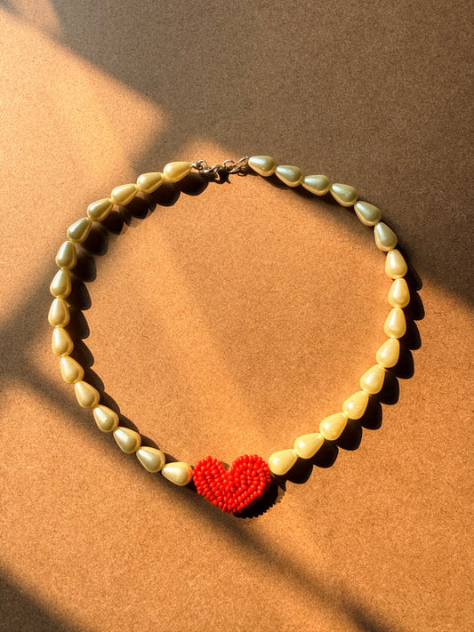 Pearl Heart Pendant - image 1