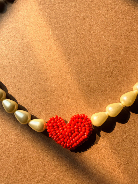 Pearl Heart Pendant - image 2