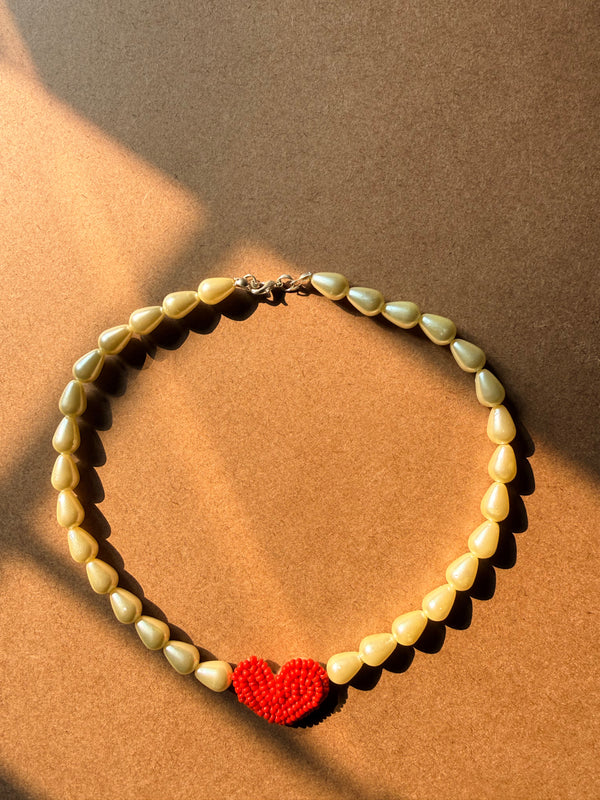 Pearl Heart Pendant - image 3