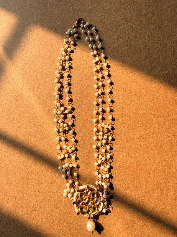 Sheesh Pearl Rani Necklace - image 2