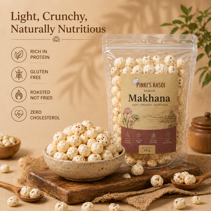 Pinki’s Rasoi Premium Darbhanga Makhana (Fox Nuts) – 200g