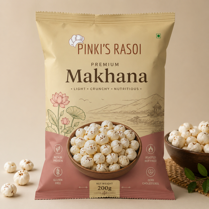 Pinki’s Rasoi Premium Darbhanga Makhana (Fox Nuts) – 200g