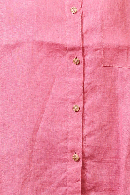 Linen Pink Shirt