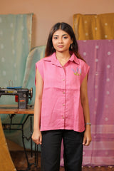 Linen Pink Shirt