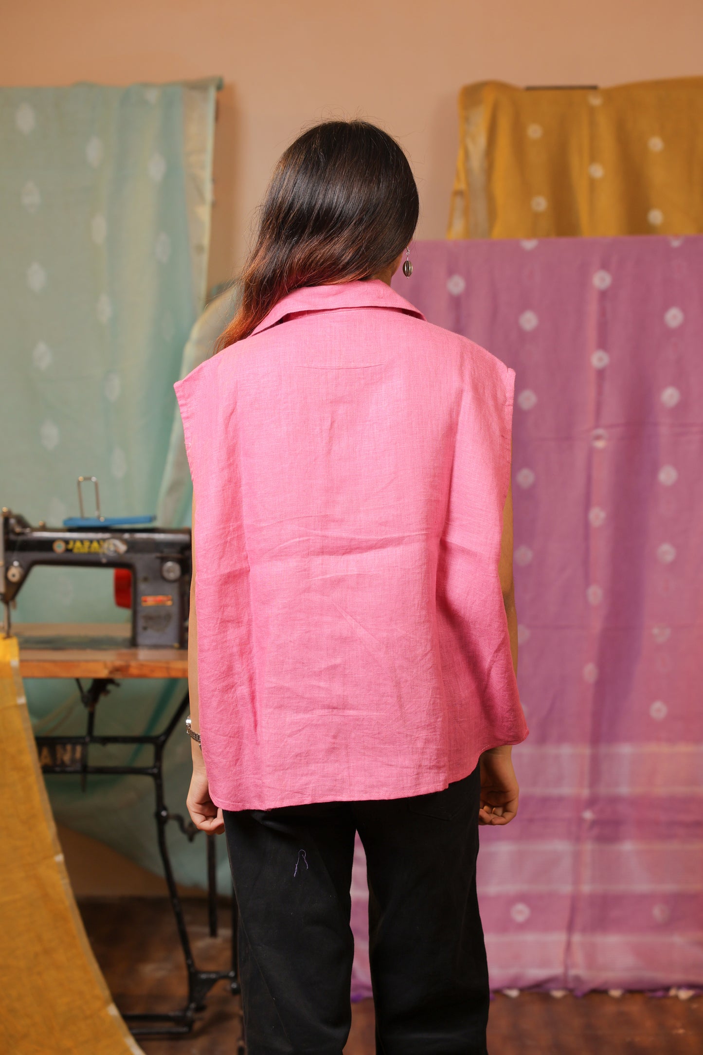 Linen Pink Shirt