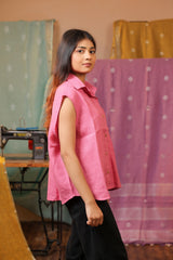 Linen Pink Shirt
