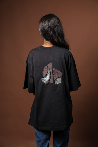 Curved Silence Cotton Unisex t shirt