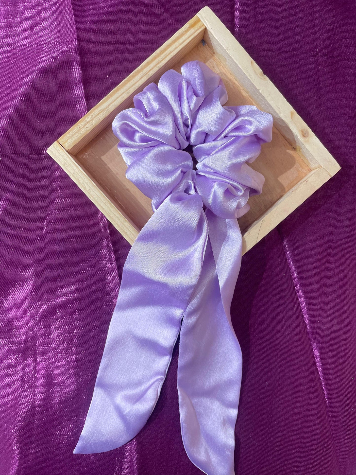 Satin Scrunchie with Long Tail