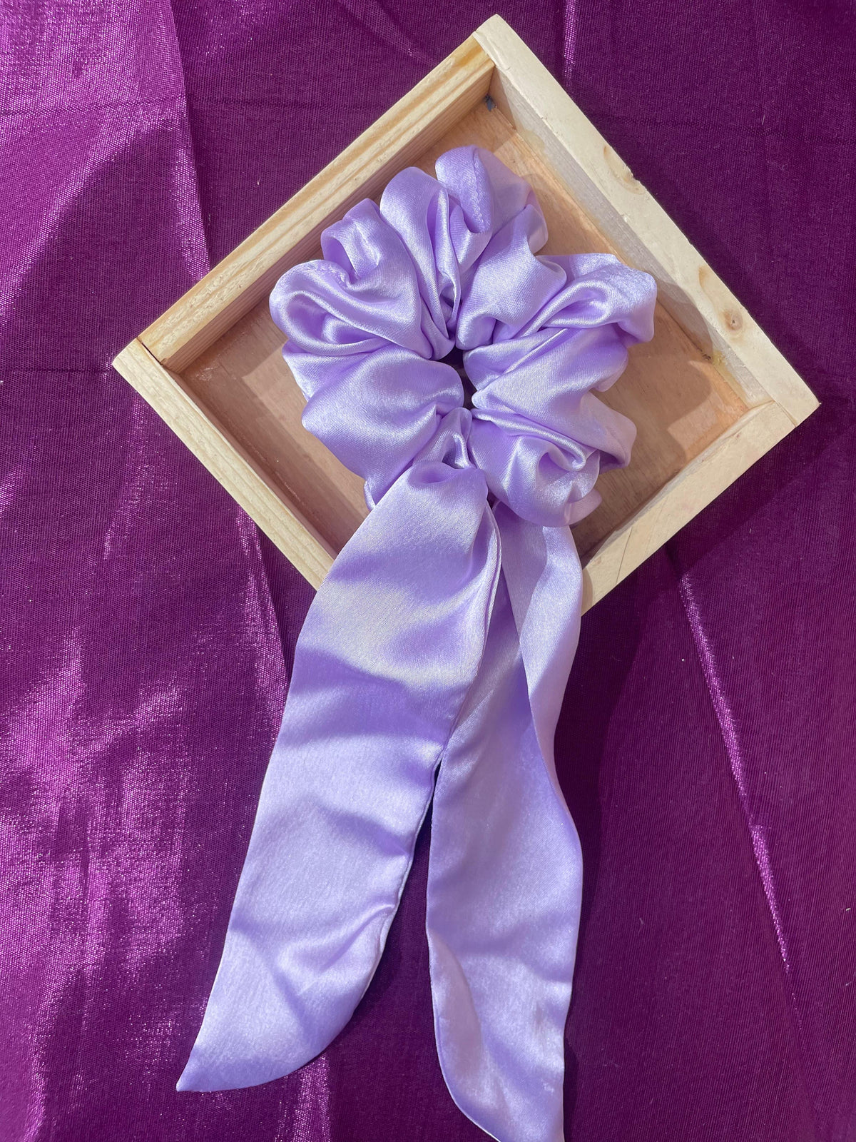 Satin Scrunchie with Long Tail